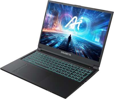 Ноутбук Gigabyte G6 MF Intel Core i7-13620H/16Gb/SSD512Gb/RTX4050 6Gb/16"/IPS/WUXGA/1920x1200/165Hz/NoOS/black (MF-H2KZ893KD)