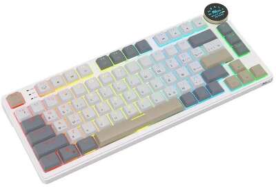 Клавиатура Royal Kludge RK N80 Pearly Dawn USB/2.4 GHz/Bluetоoth, RGB, Hot Swap, Red switch