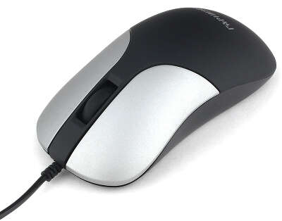 Мышь Гарнизон GM-215, USB, чип- Х, черный/серый, soft touch, 1000 DPI, 2кн.+колесо-кнопка