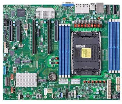 Supermicro MBD-X13SEI-TF-B 1xLGA-4677,Intel Xeon SP gen 4, Intel C741, 8x DDR5 4800/4400/4000 MHz. 2x10Gbe Base-T X550+1xMgmt LAN, 10xSATA3, 2xSATA-DOM, 4xUSB 3.2,  2xPCI-Ex16+3xPCI-E x8+2xMCIO x8, 2x