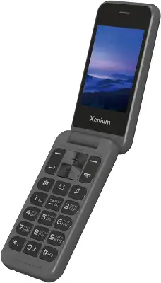 Мобильный телефон Xenium X680 темно-серый раскладной 2Sim 2.8