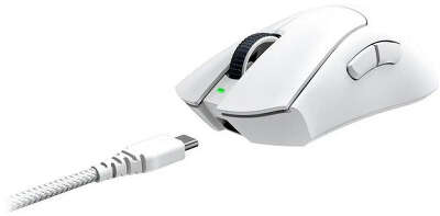 Мышь Razer DeathAdder V3 Pro белый оптическая 30000dpi беспров. USB-C 5but (RZ01-04630200-R3G1)