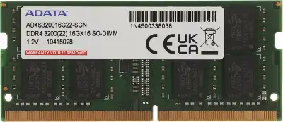 Модуль памяти DDR4 SODIMM 16Gb DDR3200 ADATA (AD4S320016G22-SGN)