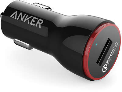 Автомобильное ЗУ Anker PowerDrive+ 1 Quick Charge 3.0, чёрное [A2210012]