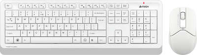 Комплект клавиатура+мышь беспроводной A4TECH FG1012 white (USB, 1200dpi) (FG1012 WHITE)