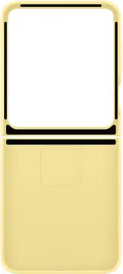 Чехол (клип-кейс) Samsung для Samsung Galaxy Z Flip6 Silicone Case Flip 6 (F741) желтый (EF-PF741TYEGRU)
