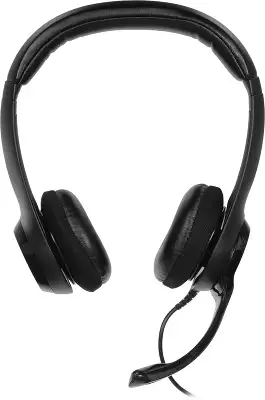 Наушники с микрофоном Logitech H390 черный 1.9м накладные USB оголовье (981-000803)