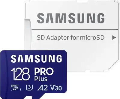 Карта памяти 128 Гб Micro SDXC Samsung PRO Plus Class 10 UHS-I с адаптером [MB-MD128SA]