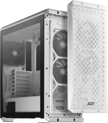 Корпус XPG DEFENDER WHITE [DEFENDER-WHCWW] (Midi-Tower, белый, TG, 120mm fan*3)