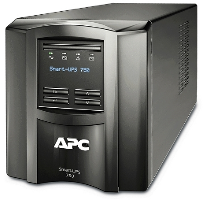 Источник бесперебойного питания APC Smart-UPS 750VA/500W, Line-Interactive, LCD, Out: 220-240V 6xC13, SmartSlot, USB, HS User Replaceable Bat, Black, 1 year warranty (замена SMT750I)
