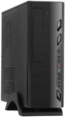 Exegate EX268694RUS Корпус MiniITX Exegate MI-208 Black, miniITX/mATX, <M350, 80mm>, 2*USB, Audio