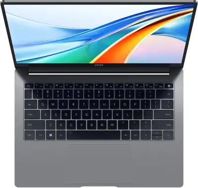 Ноутбук Honor MagicBook X14 2024 FRI-H56 Ryzen 5 7640HS 16Gb SSD512Gb AMD Radeon 760M 14" IPS FHD+ (1920x1200) без ОС grey WiFi BT Cam (5301AKAU)