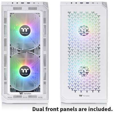 Корпус Thermaltake View 300 MX Snow CA-1P6-00M6WN-00 /White/Win/SPCC/Tempered Glass*1/Mesh & TG Front Panel/200mm ARGB CA-1P6-00M6WN-00 /White/Win/SPCC/Tempered Glass*1/Mesh & TG Front Panel/200mm ARGB PWM Fan*2/120mm ARGB PWM Fan*1