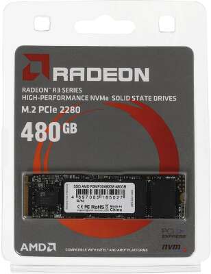 Твердотельный накопитель SSD AMD Radeon R3 Series M2.2280 480GB