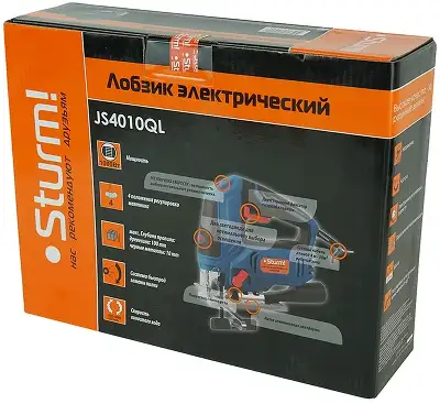 Лобзик Sturm! JS4010QL 1000Вт 3000ходов/мин от электросети
