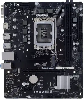 Материнская плата ATX LGA1700 Biostar H610MHC 2.0