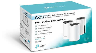 Mesh система TP-LINK Deco S4, 802.11a/b/g/n/ac, 2.4/5ГГц, до 1167 Мбит/с, 3шт