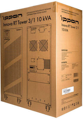 ИБП Ippon Innova RT 10K Tower 3/1, 10000VA, 9000W, клеммная колодка, черный