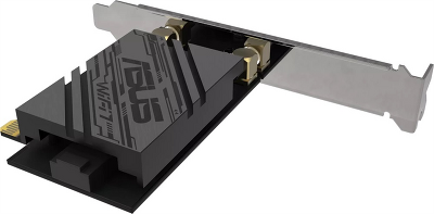 роутер ASUS PCE-BE92BT // WI-FI 7 802.11be, 5764 + 688Mbps, PCI-E Adapter, 2 antenna