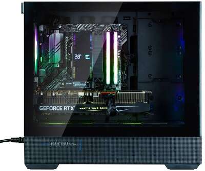 Корпус Zalman P30 Air Black Mini-Tower Micro ATX/mini-ITX, без БП, Steel, Plastic , Tempered Glass, 3x140mm ARGB