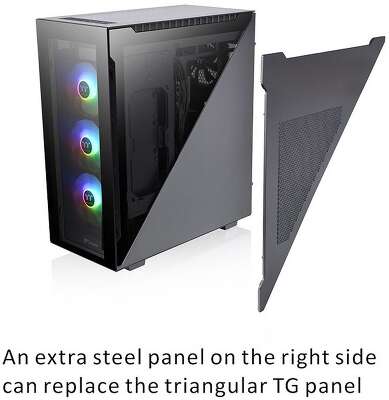 Корпус Thermaltake Divider 500 TG ARGB CA-1T4-00M1WN-01 Black/Win/SPCC/Tempered Glass*4/120mm ARGB Fan*3/120mm CA-1T4-00M1WN-01 Standard Fan*1 (527880)