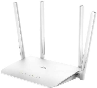 Cudy WR1300 Wi-Fi роутер АС1200, 2,4/5 ГГц, до 1167 Мбит/с, LAN 4x1 Гбит/с, WAN 1x1 Гбит/с, MU-MIMO, белый, 4 антенны