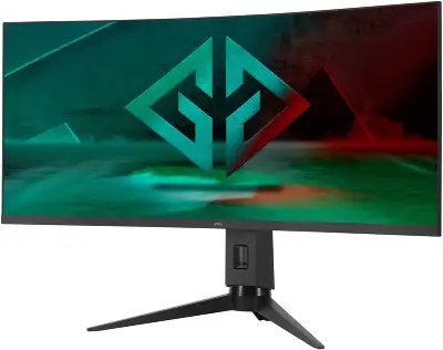 Монитор GMNG 34" Gaming GM-34C11W черный VA LED 2ms 21:9 HDMI M/M матовая HAS Piv 4000:1 300cd 178гр/178гр 3440x1440 165Hz G-Sync FreeSync DP 2K 8.57кг