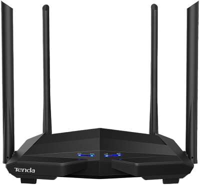 Маршрутизатор Tenda AC10 Двухдиапазонный гигабитный Wi-Fi роутер AC1200 до 300 Мбит/с на 2,4 ГГц + до 867 Мбит/с до 5 ГГц, LAN 3x1 Гбит/с, WAN 1x1 Гбит/с, 4*5dBi внешние антенны