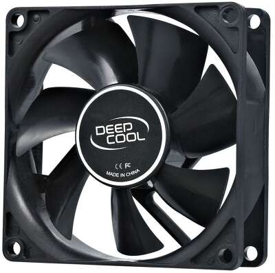Вентилятор для корпуса Deepcool XFan 80 80х80x25 черный 4-pin (Molex) 20дБ (DP-FDC-XF80) Ret