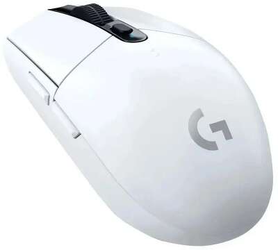 Мышь беспроводная игровая LOGITECH G304 LIGHTSPEED (Скорость света) белый (USB, 12000dpi, 6but) (910-005295)