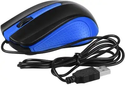 Мышь Acer OMW011 черный/синий оптическая 1200dpi USB 3but (ZL.MCEEE.002)