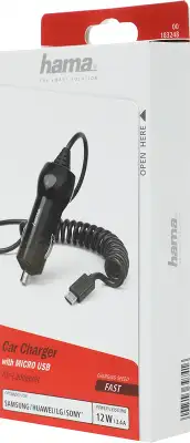 Автомобильное зар./устр. Hama H-183248 2.4A универсальное черный (00183248)