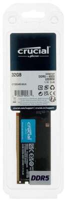 Crucial DDR5 DIMM 32GB 4800 MT/s CL40 16Gbit CT32G48C40U5