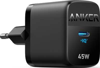 Зарядное устройство Anker 313 GaN USB-C 45W, Black [A2643G11]