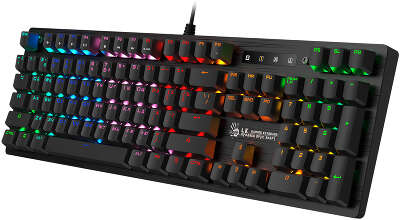 Клавиатура A4Tech Bloody B820R Blue S механическая черный USB for gamer LED (B820R BLACK (BLUE SWITCH))