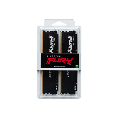 Оперативная память Kingston 64GB 5200MT/s DDR5 CL40 DIMM (Kit of 2) FURY Beast Black XMP