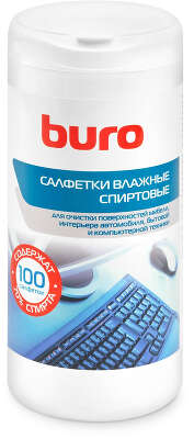 Салфетки влажные Buro BU-AN32 антибактериальные (100лист.) спиртовые