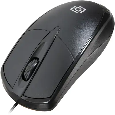 Мышь Оклик 125M черный оптическая 1200dpi USB 3but (1175317)