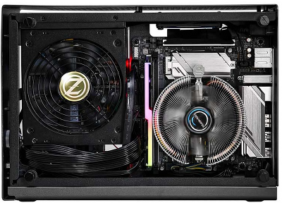 корпус ZALMAN M2 MINI, MITX, ALUMINIUM, SILVER, WINDOWx2, RISER CARD, 2x3.5", 3x2.5", 1xUSB3.0, 1xUSB3.1 TYPE-C, TOP 1x80mm
