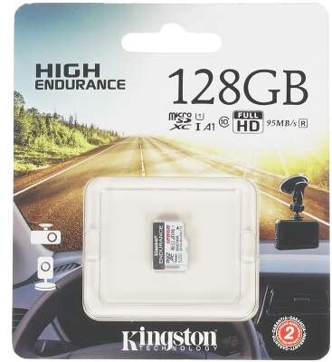 Micro SecureDigital 128Gb Kingston SDCE/128GB {MicroSDHC Endurance Flash Memory Card}