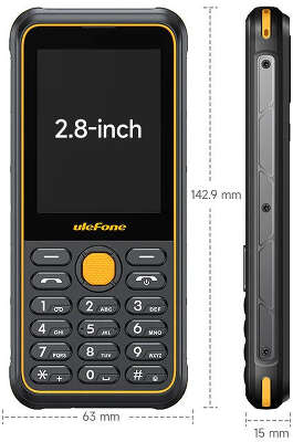 Мобильный телефон Ulefone Armor Mini 4 64+128MB Black 4G/2.8” QVGA IPS/Unisoc T117/IP68/DualSim/2MP/2100mAh