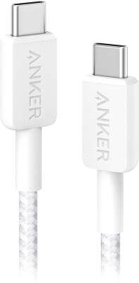 Кабель Anker PowerLine 322 USB-C to USB-C, 0.9 м, White [A81F5H21]