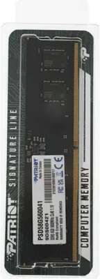 Patriot DDR5 DIMM 8Gb 5600MHz PSD58G560041 Signature RTL PC5-44800 CL46 ECC 288-pin 1.1В single rank