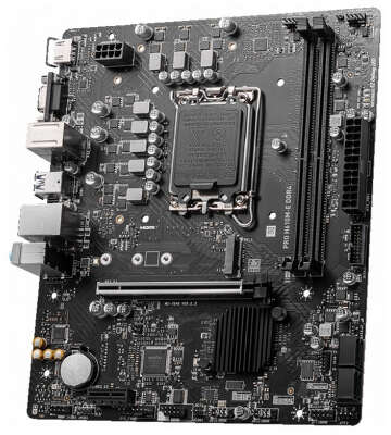 Материнская плата MSI PRO H610M-E (LGA1700/H610/2xDDR5/mATX/VGA, HDMI) (PRO H610M-E)