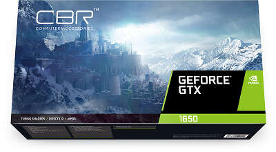 Видеокарта CBR NVIDIA nVidia GeForce GTX 1650 Terminator T1 4Gb DDR5 PCI-E DVI, HDMI, DP