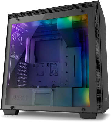 Корпус ATX NZXT H700i Smart [CA-H700W-BB]. без бп, MATTE BLACK