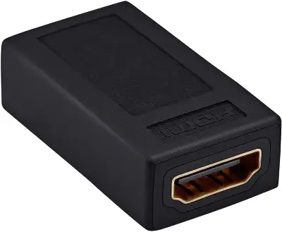Адаптер аудио-видео Buro HDMI (f)/HDMI (f) позолоч.конт. черный (BHP-ADP-HDMI-2.0)