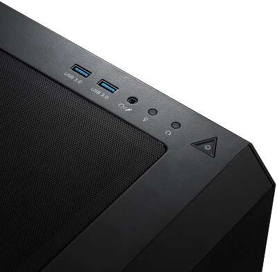 Корпус XPG STARKER BLACK (STARKER-BKCWW) (Midi-Tower, черный, TG, 120mm ARGB fan + 120mm fan)
