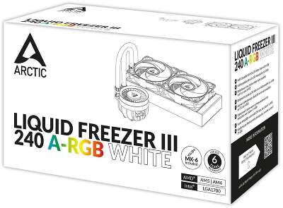 Жидкостная система охлаждения Arctic Cooling Arctic Liquid Freezer III-240 A-RGB White Multi Compatible All-In-One CPU Water Cooler  (ACFRE00150A)