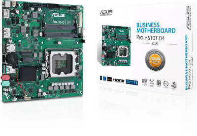 Материнская плата mini-ITX LGA1700 ASUS PRO H610T D4-CSM